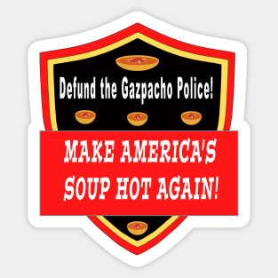 Gazpacho Police Defund Sticker